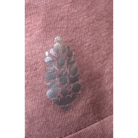 FP Movement Free People PINK Twist Front Short Sleeve T-shirt Sz XS - Picture 5 of 10